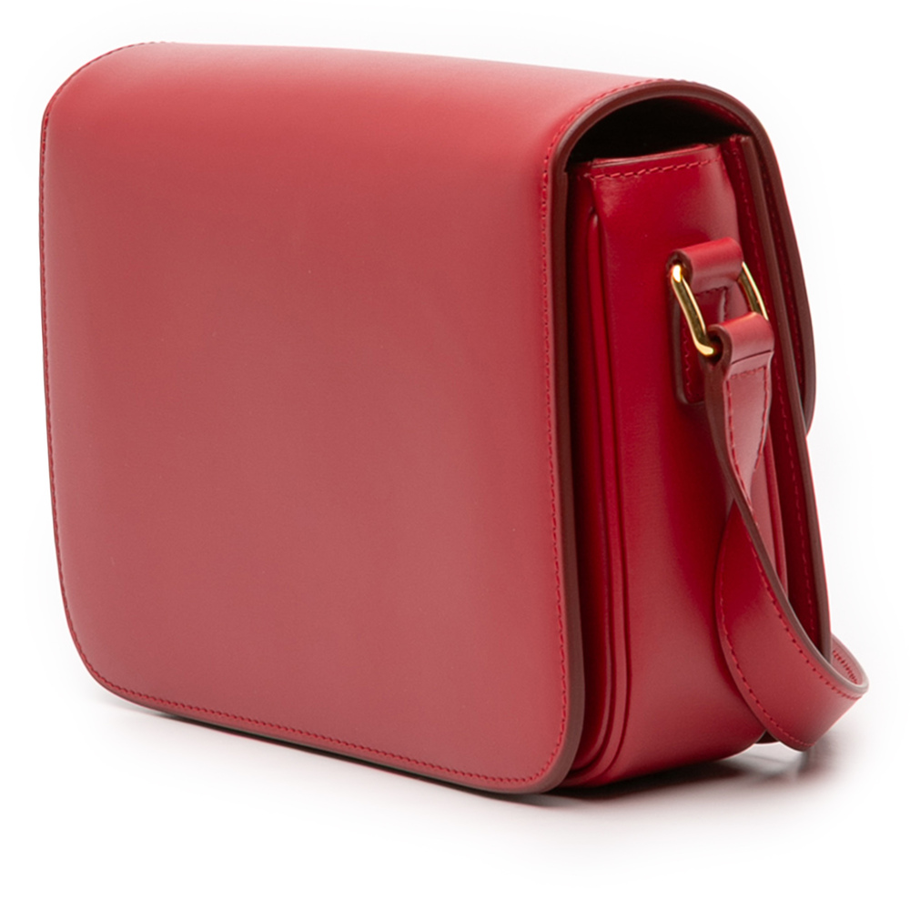 Pre-Loved Celine Classique Shiny Calfskin Triomphe Crossbody - Picture 2 of 11